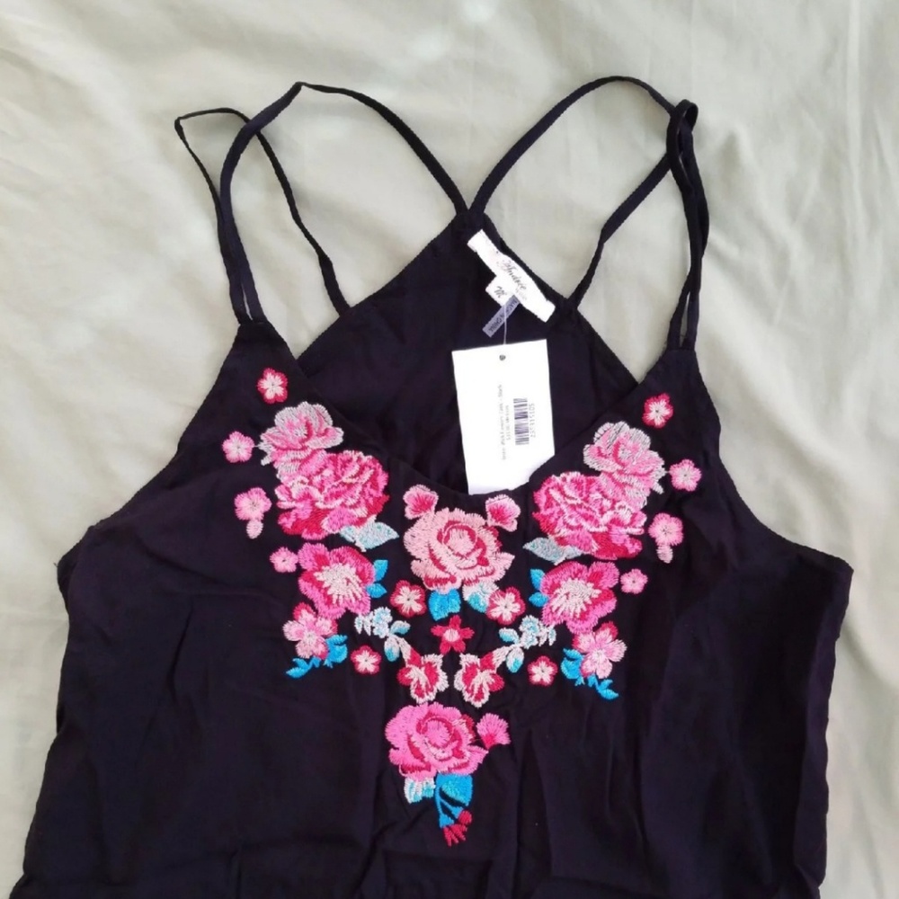 NWT Embroidered Tank